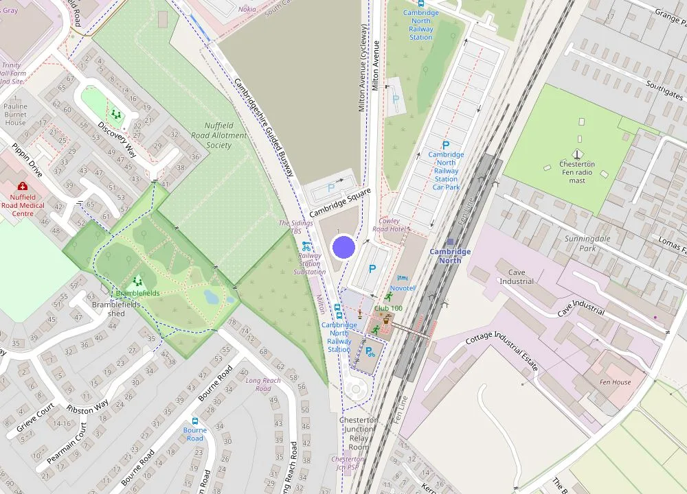 Map: Novotel Cambridge North